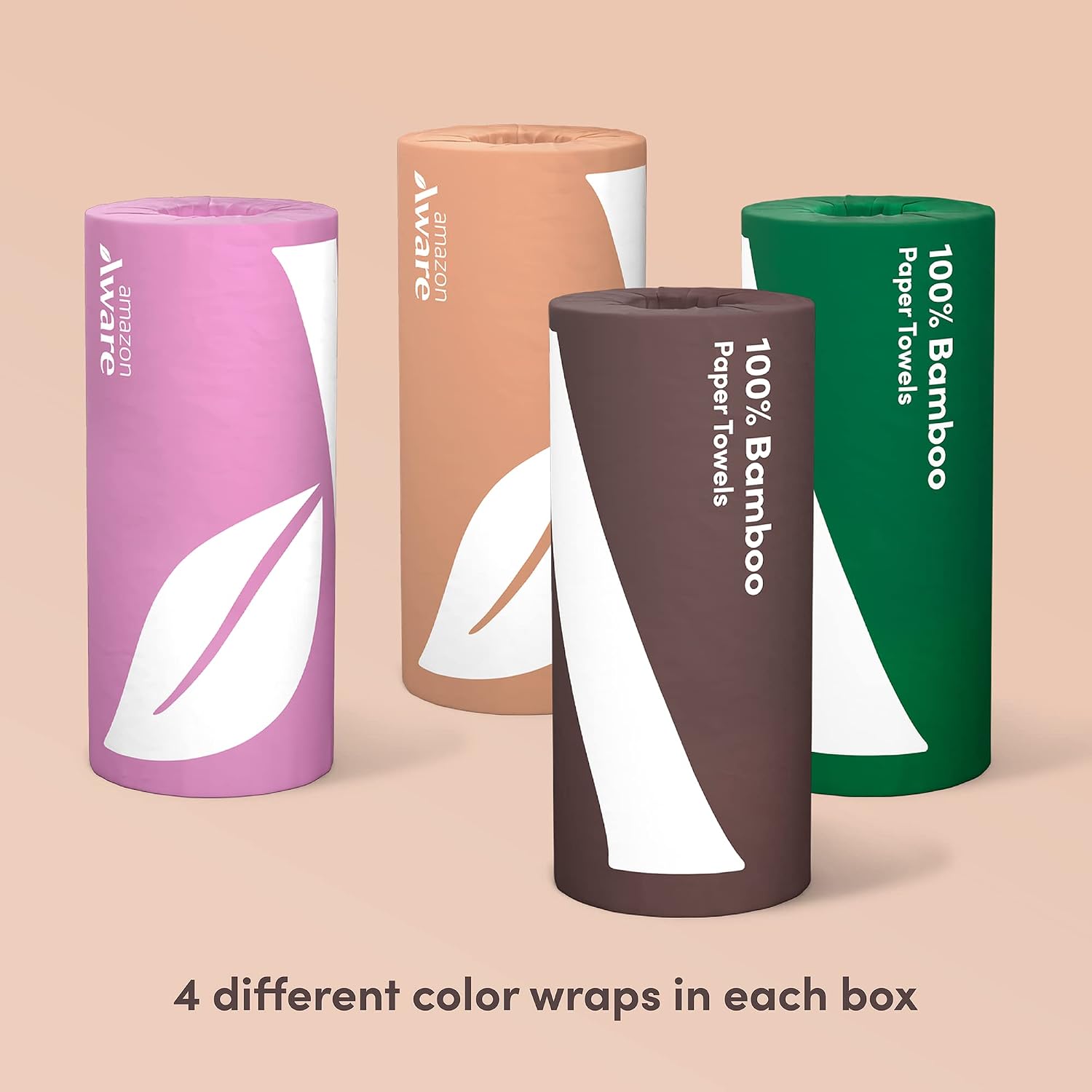 Detalle 2 de Amazon Aware Bamboo Paper Towels, 12 Rolls (2-ply), FSC Certified, Plastic-Free
