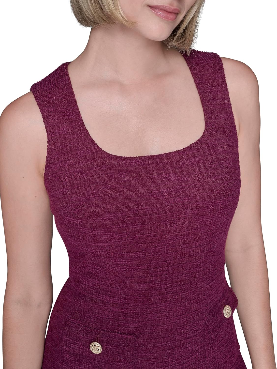 Detalle de Karl Lagerfeld Mini Dress in Textured Knit