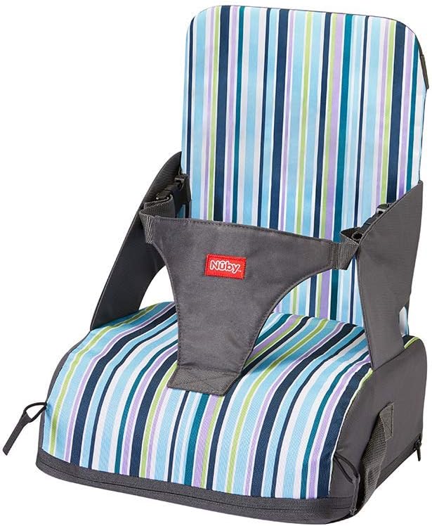 Detalle de Nuby Travel Booster Seat – Compact and Foldable: A practical sit-up chair for 6+ months to 3 years