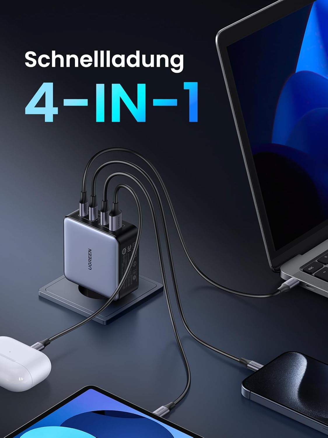 Detalle de UGREEN Nexode X 160W USB-C LadegerĂ€t đ