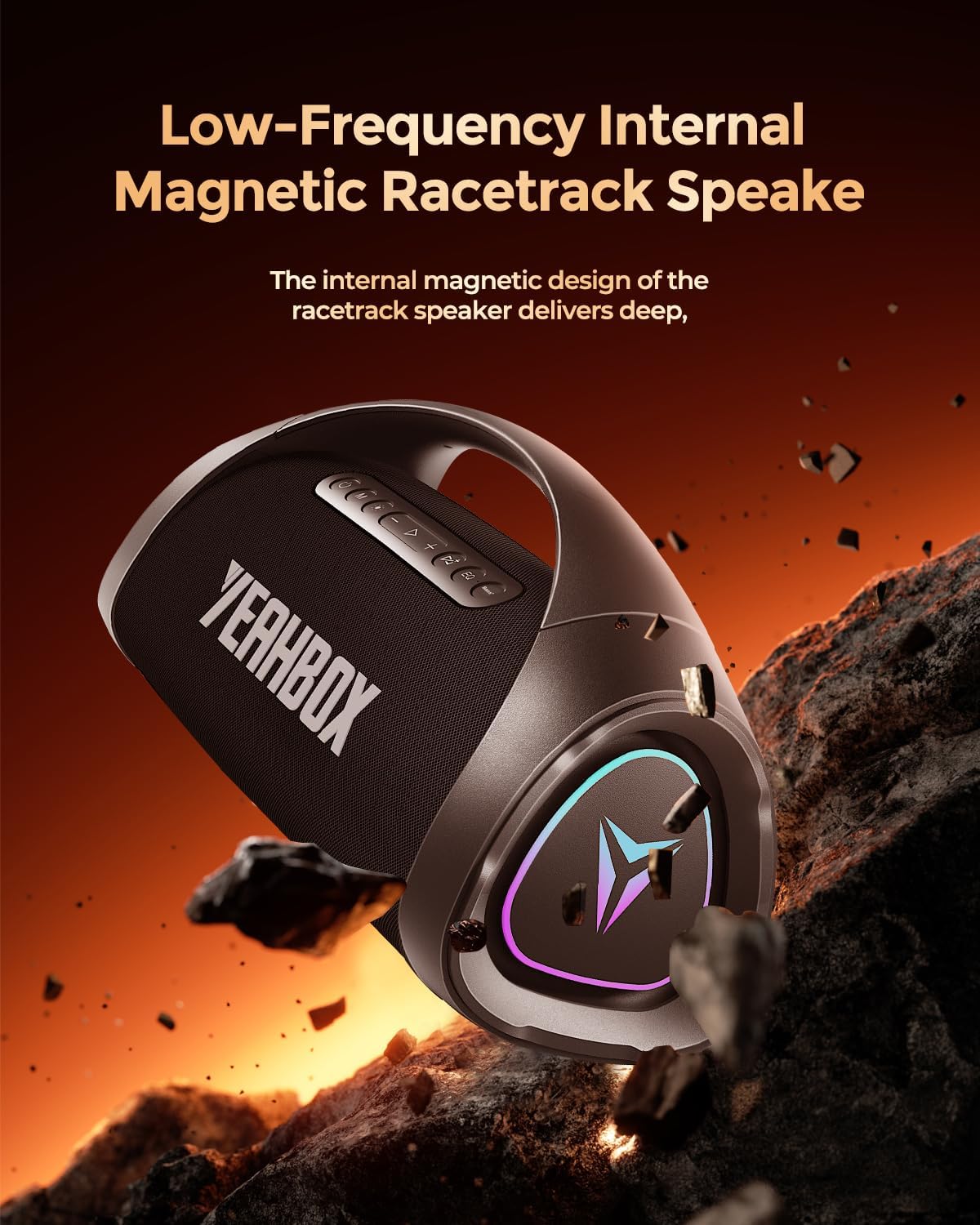 Detalle 2 de YEAHBOX Sonic Boom MAX 300W Bluetooth Speaker 🎵