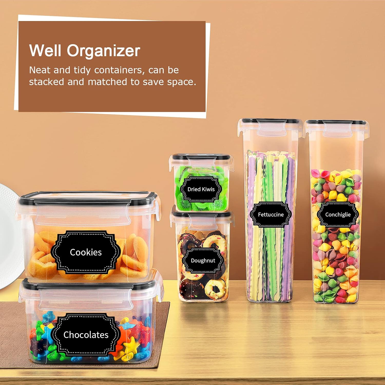 Detalle 2 de PRAKI food storage containers, BPA-free plastic
