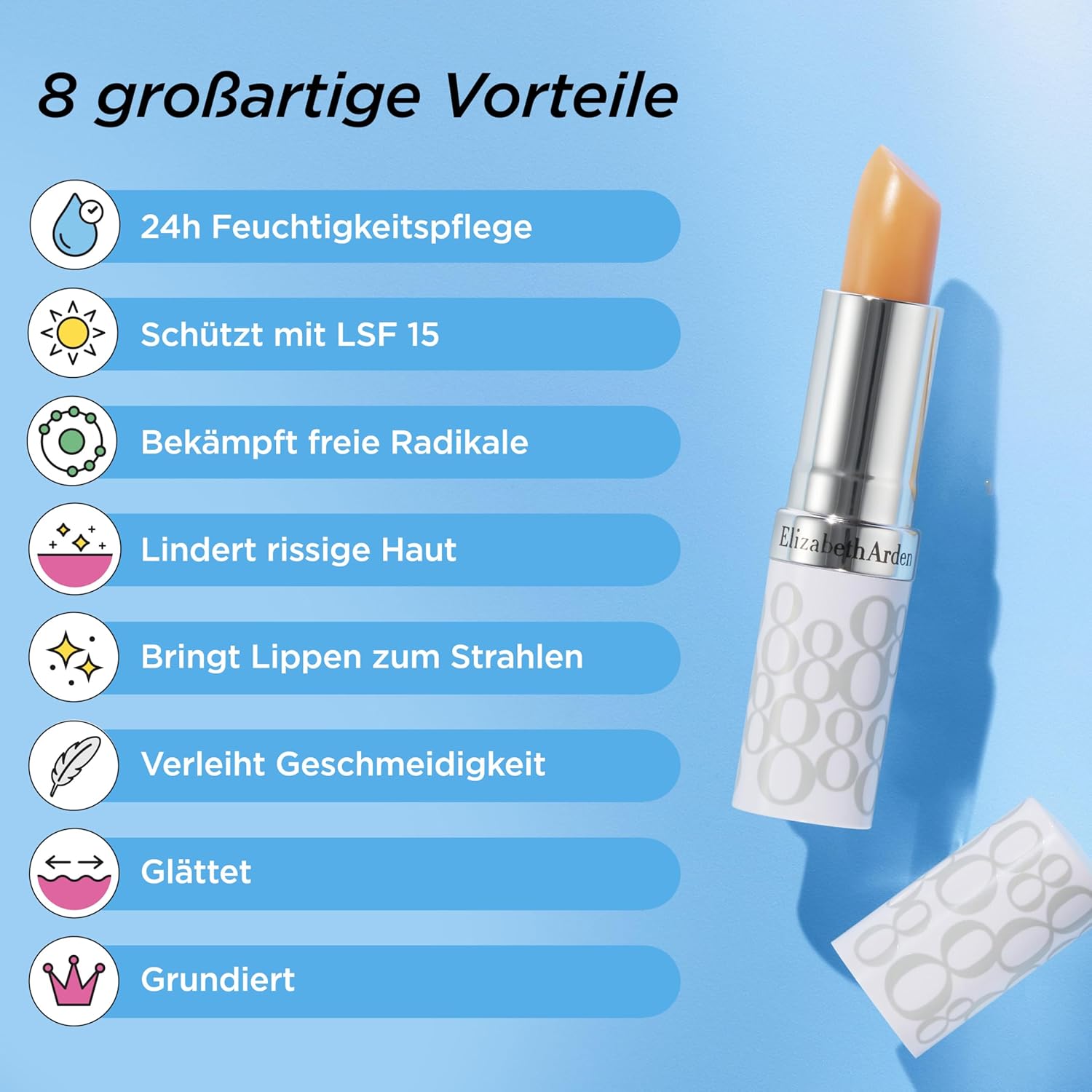 Thumbnail 2 de Elizabeth Arden Eight Hour Lip Protectant Stick SPF15 Berry – Feuchtigkeit & Pflege für trockene Lippen