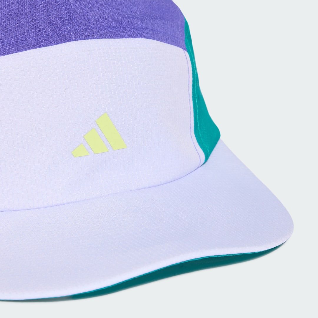 Detalle 2 de Gorra estampada de 5 paneles Run Climacool de Adidas – color Verde
