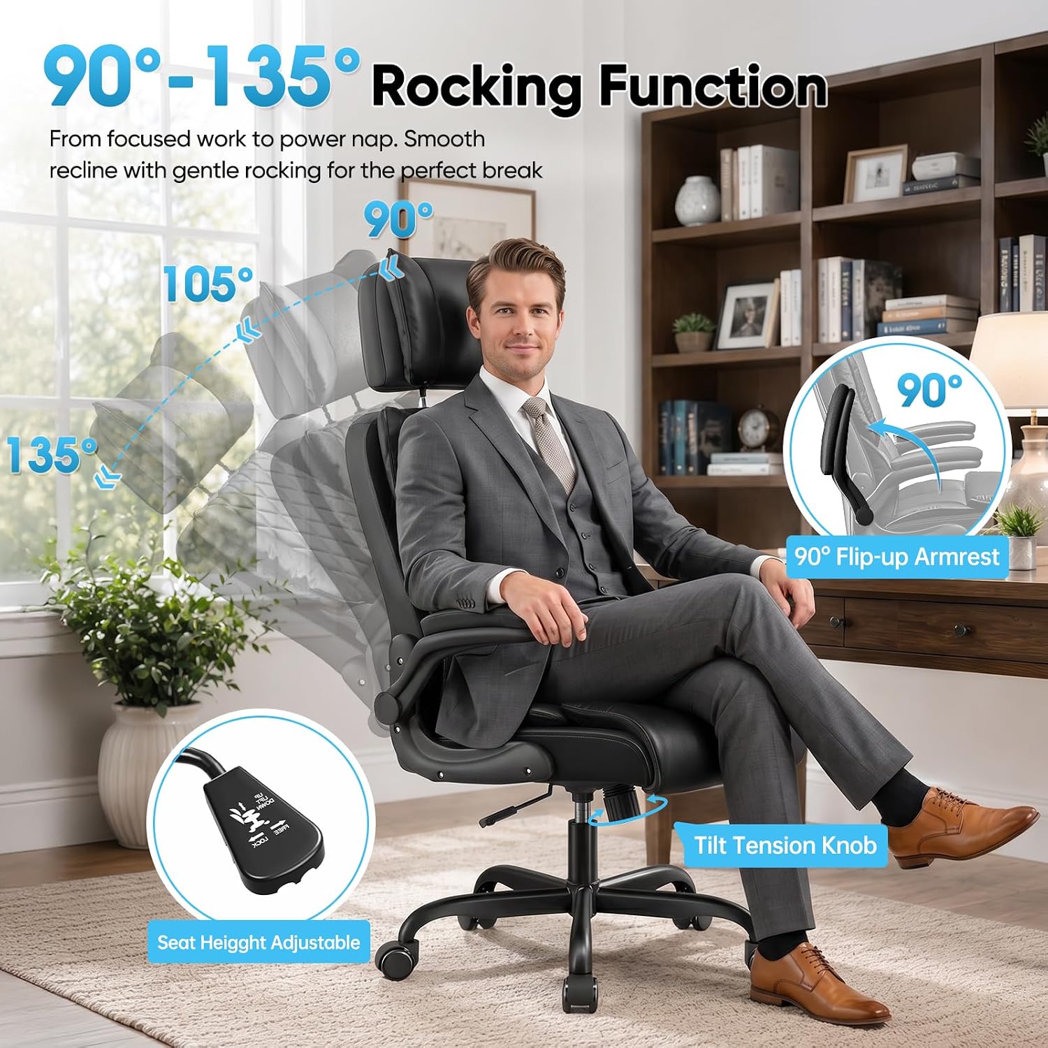 Detalle 2 de Sytas Office Chair with 400 lb Capacity