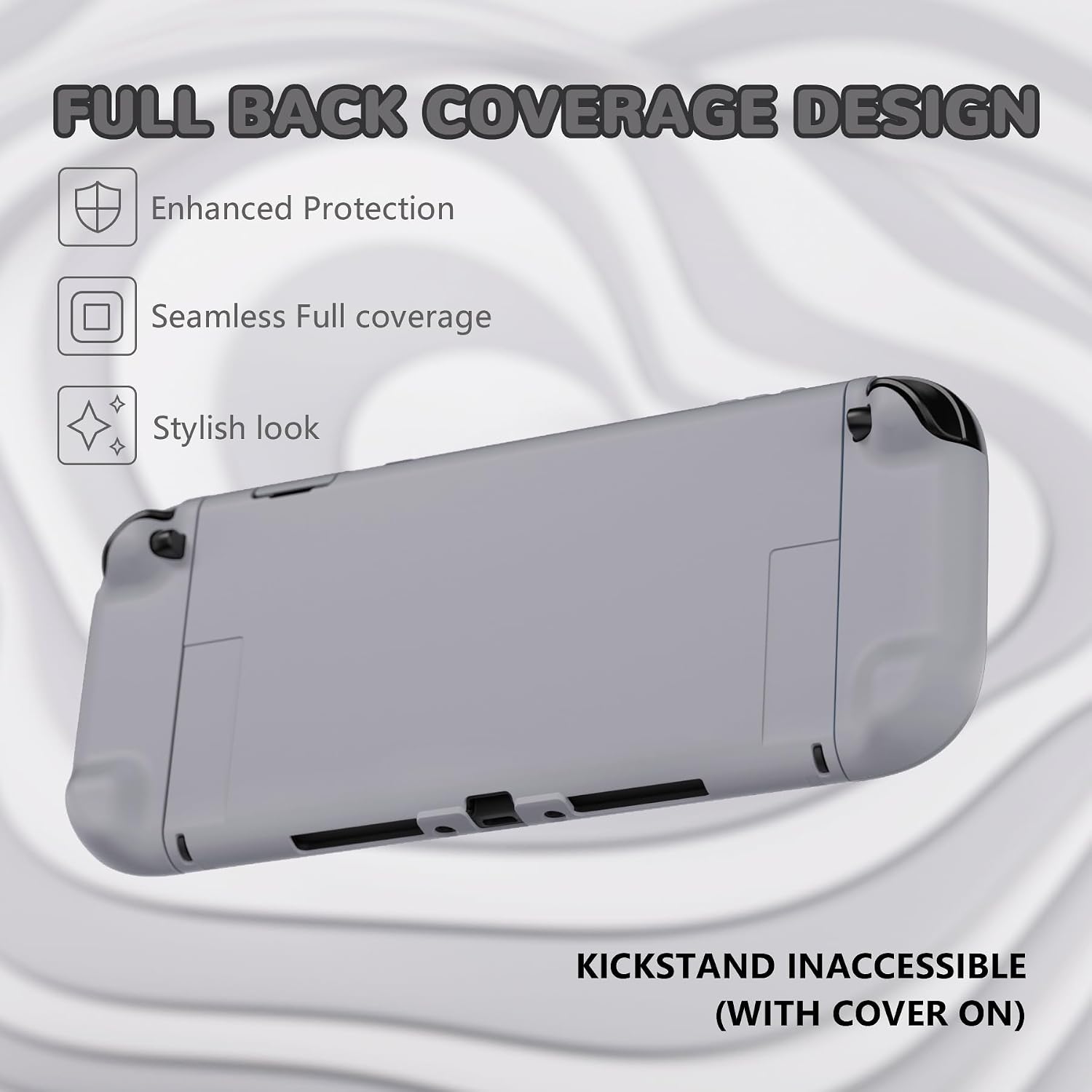 Thumbnail 4 de PlayVital Solid Color Series Protective Case for Nintendo Switch 2 (New Hope Gray)