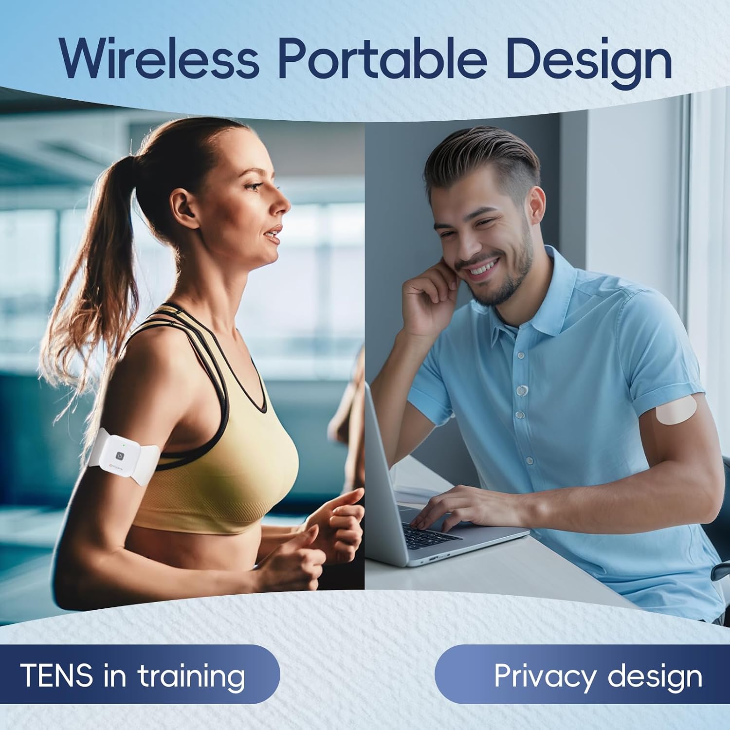 Thumbnail 3 de Comfytemp Wireless TENS Machine: Portable Muscle Stimulator with 15 Modes