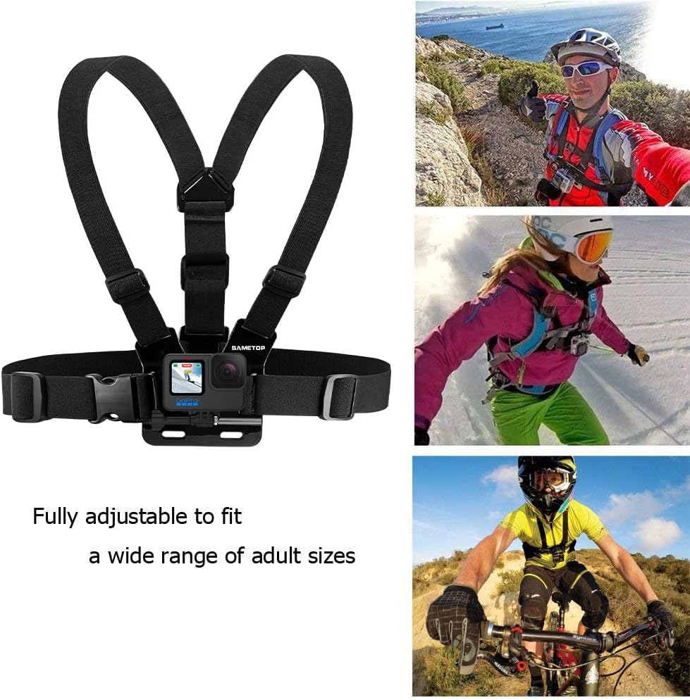 Detalle de Sametop Chest Mount Harness for GoPro and Action Cameras