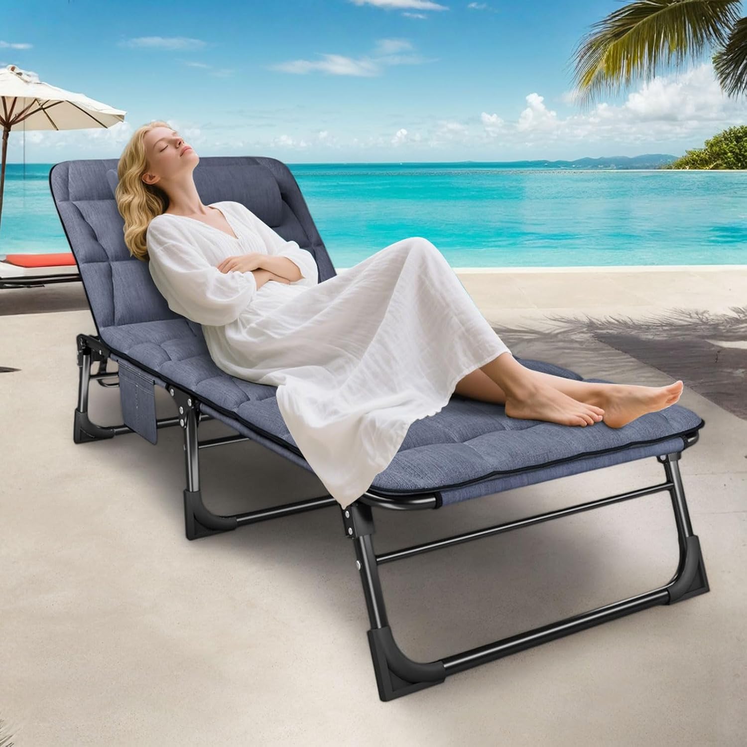 Thumbnail 2 de ATORPOK SHOP Foldable Sun Lounger 200 kg