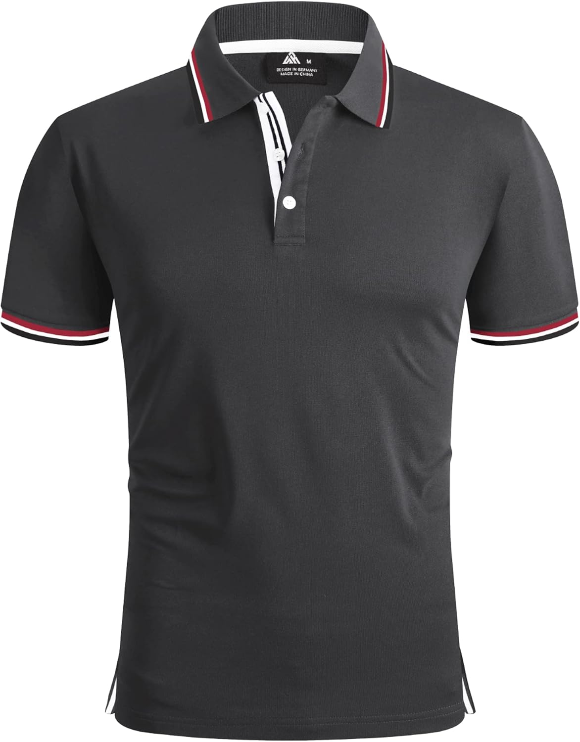 Detalle de SwissWell Polohemd Herren Kurzarm – atmungsaktives Sport-Poloshirt mit 4-Wege-Stretch