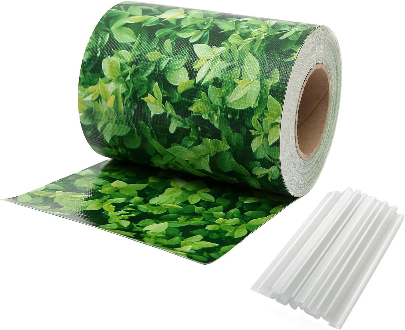 Detalle de Naimorui PVC Sichtschutzfolie Sichtschutzstreifen 19 cm x 35 m für Doppelstabmattenzaun inkl. 20 Clips