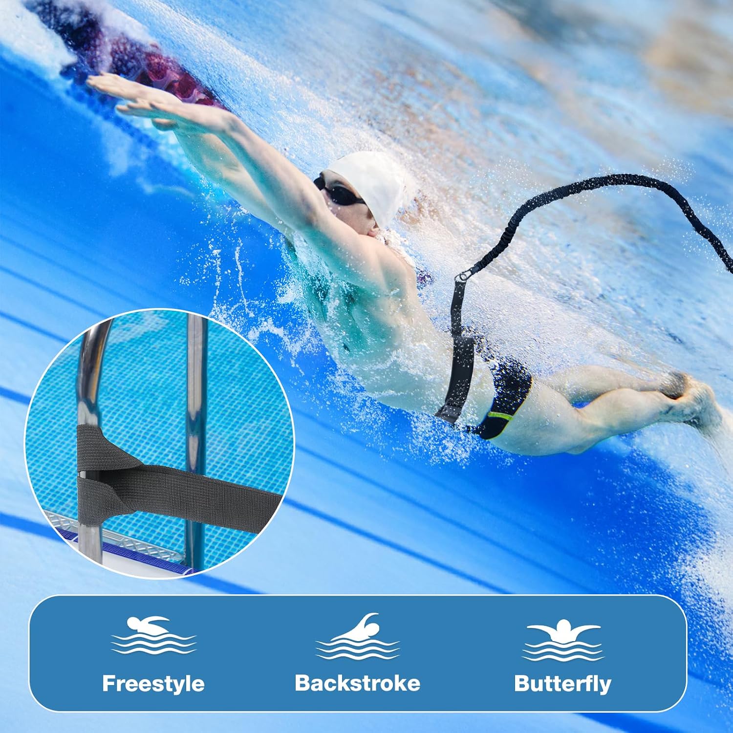 Thumbnail 2 de InemzTal IT-Swim Belts-11505029-FBA simbälte med elastiskt band upp till 8,5 m