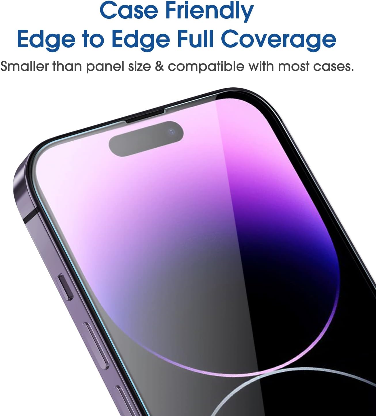 Detalle 2 de amFilm OneTouch Tempered Glass for iPhone 14 Pro 6.1"