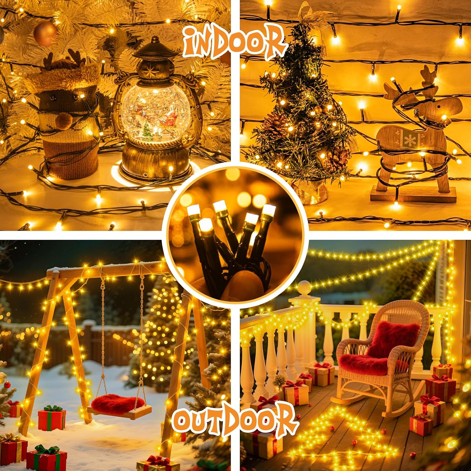 Thumbnail 6 de cshare Fairy Lights Battery Operated, 6M 60LED Warm White with Timer – Indoor/Outdoor Decorative String Lights