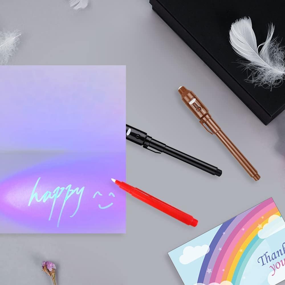 Detalle de Invisible Ink Pens with UV Lights, 14-Pack