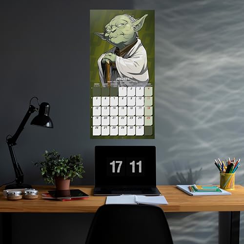 Detalle 2 de Grupo Erik Calendario 2026 pared Star Wars 30×30 cm 📅