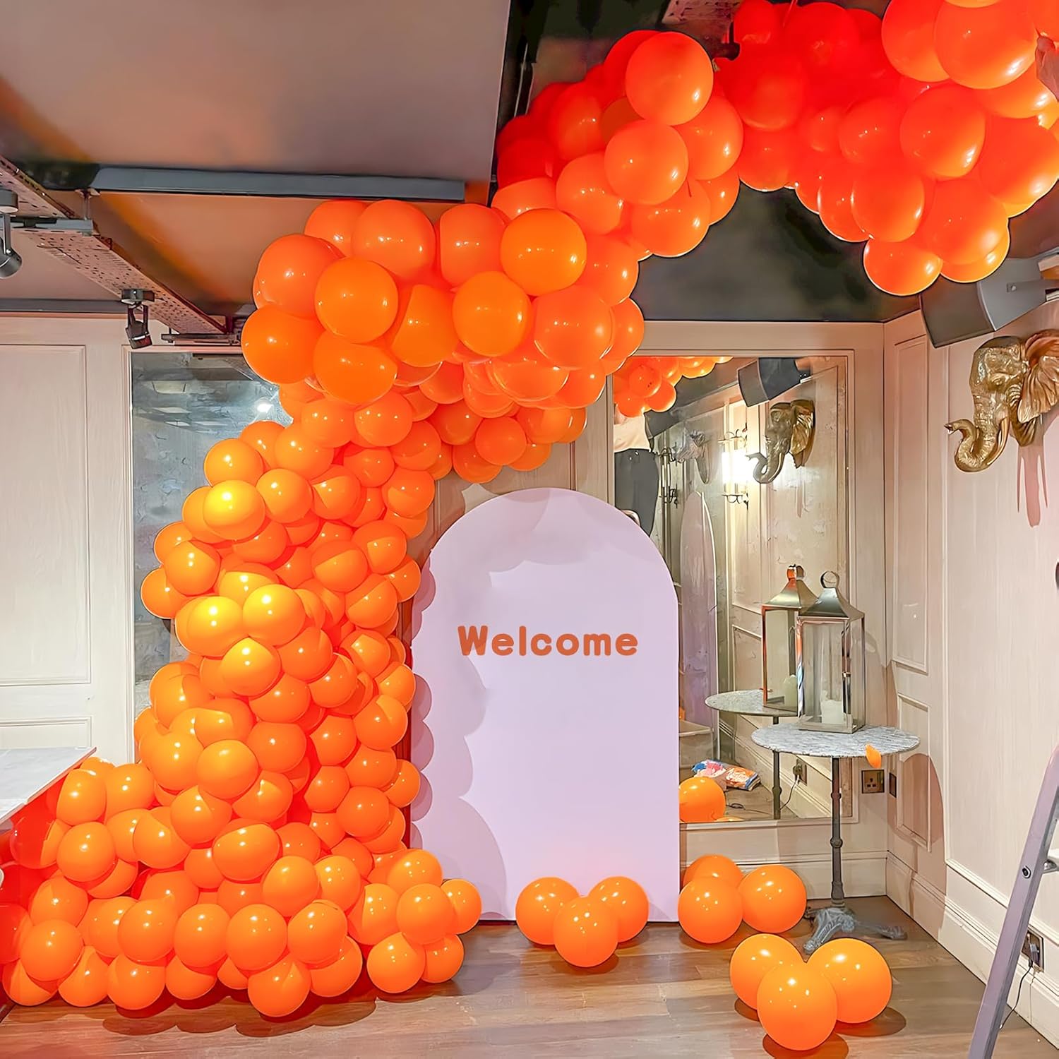 Thumbnail 5 de Teselife 100 Ballons Orange Mat 12 pouces 🎈