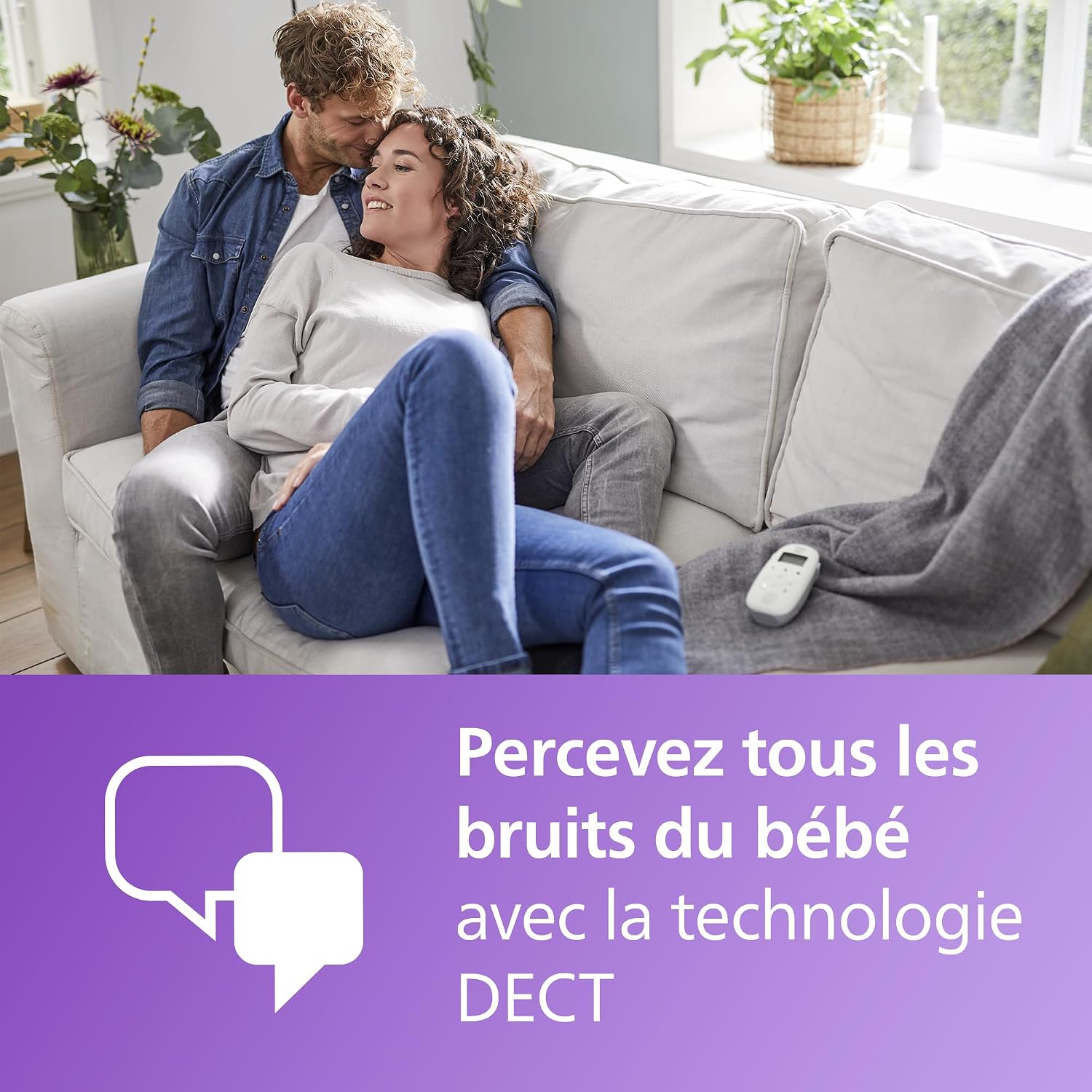 Detalle 1 de Philips Avent SCD713 Écoute-bébé audio 18h