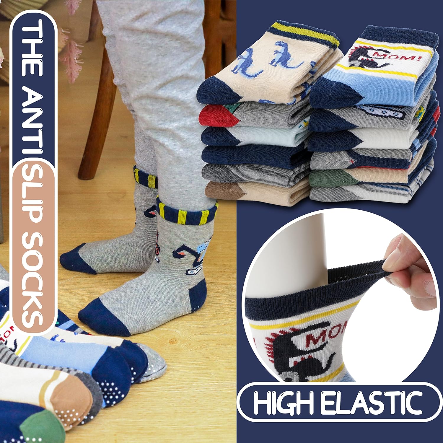 Thumbnail 1 de Stoppersocken Kinder 12 Paar Antirutsch