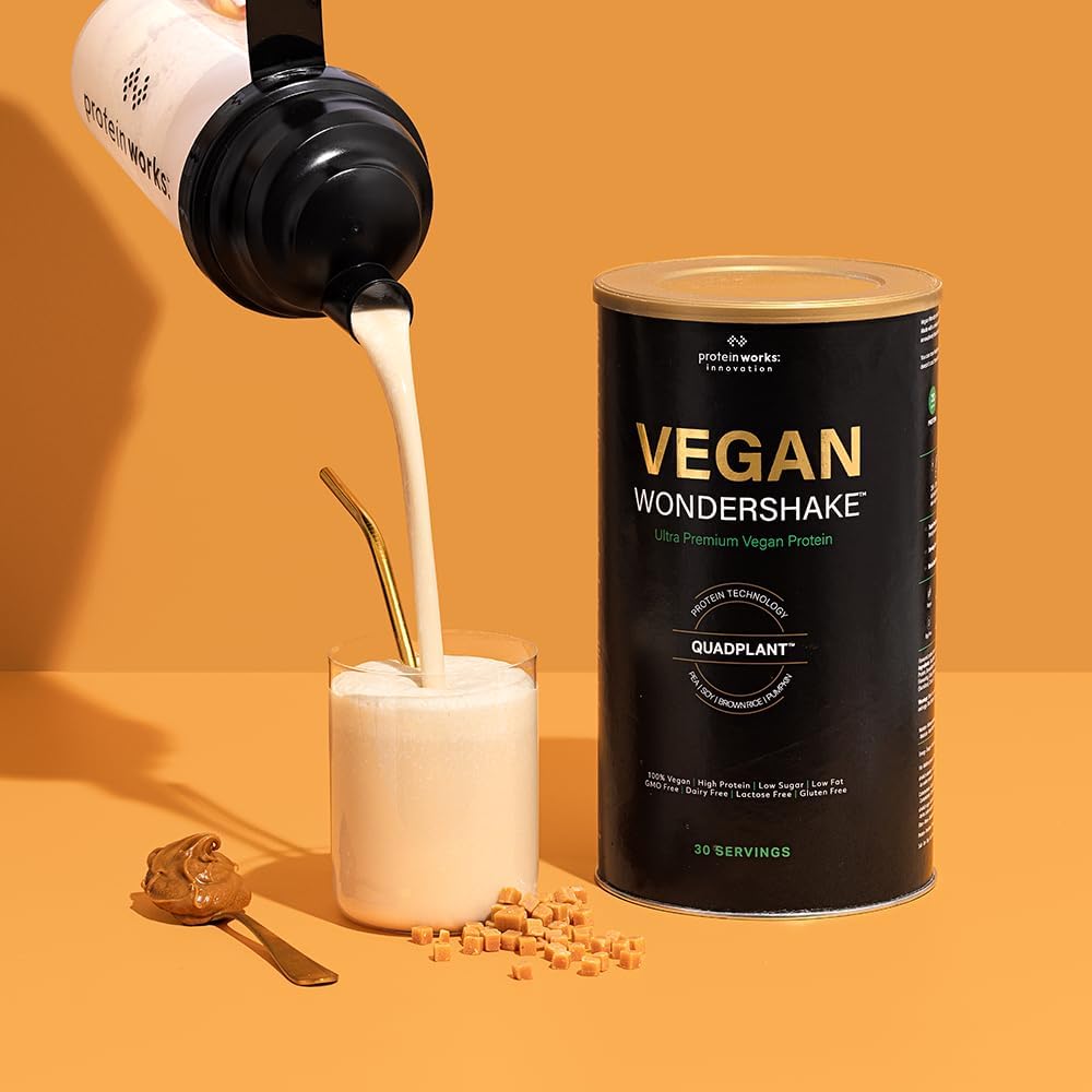 Detalle 2 de THE PROTEIN WORKS Vegan Wondershake - Batido Vegano Plátano 🍌