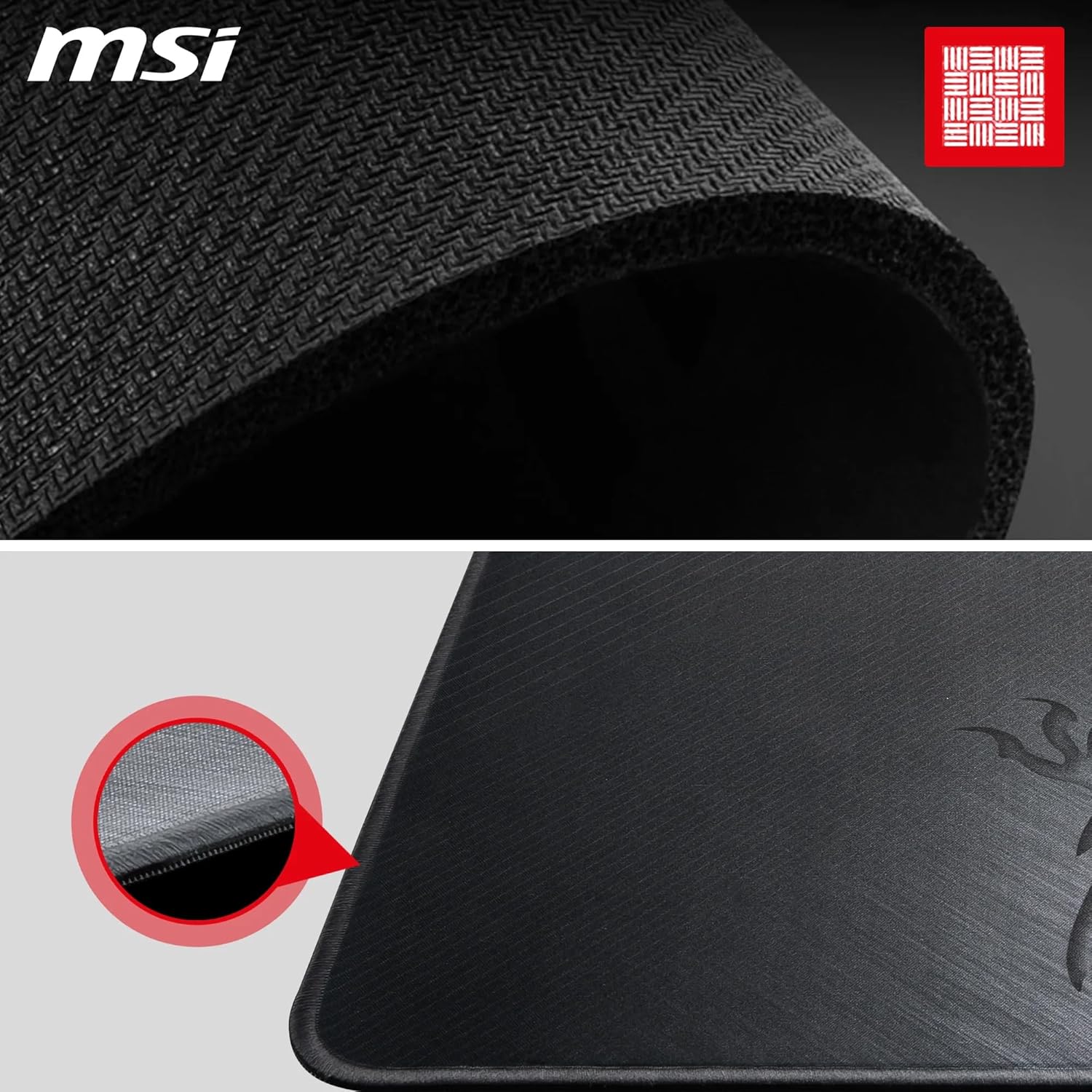 Thumbnail 3 de MSI AGILITY GD21 gaming mouse pad (320 x 220 x 3mm) with silky low-friction surface