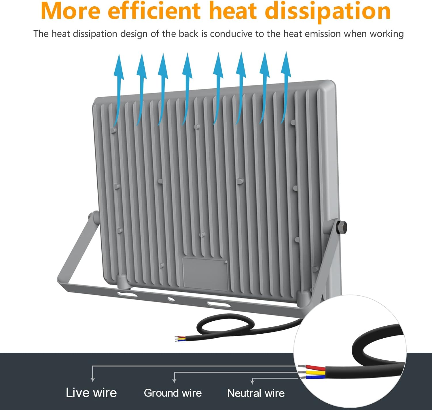 Thumbnail 2 de Tayire LED-Strahler Außen 50 W (5000 lm) 6000 K, IP65 – Fluter für Garten, Garage & Werkstatt