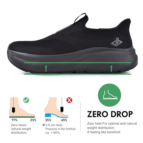Thumbnail 5 de JACKSHIBO Mens Orthopedic Walking Sneakers 0mm
