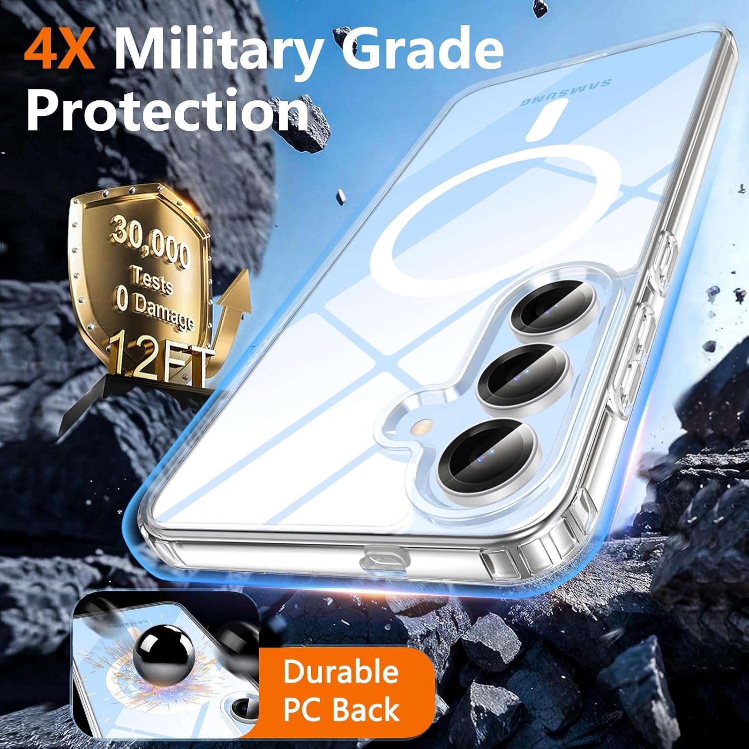 Thumbnail 3 de Zhendecase S25 FE Magnetic Case 12FT