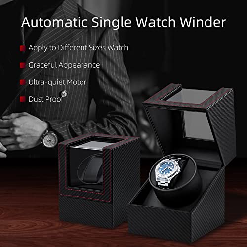Thumbnail 1 de Mcbazel Single Watch Winder for Automatic Watch - Black with Red Accents