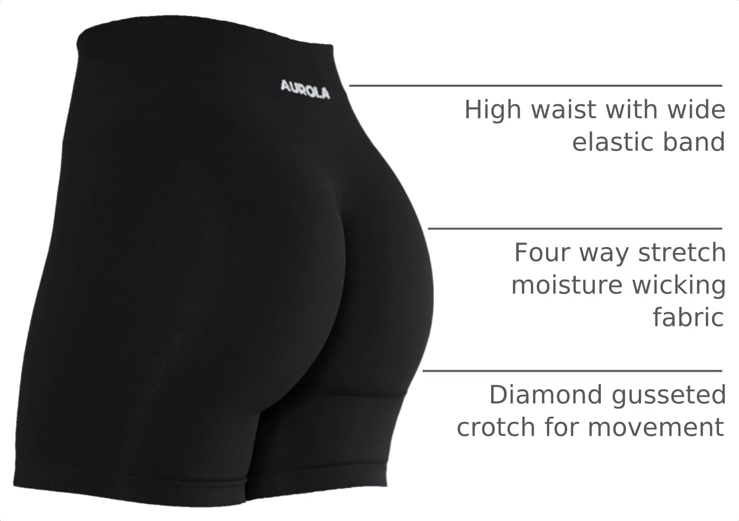 Thumbnail 2 de AUROLA Intensify Workout Shorts for Women Seamless Scrunch shorts 🏃♀