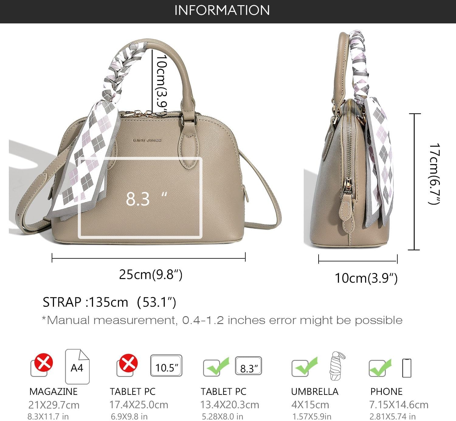 Thumbnail 4 de David Jones Petit Sac Bugatti L25 cm