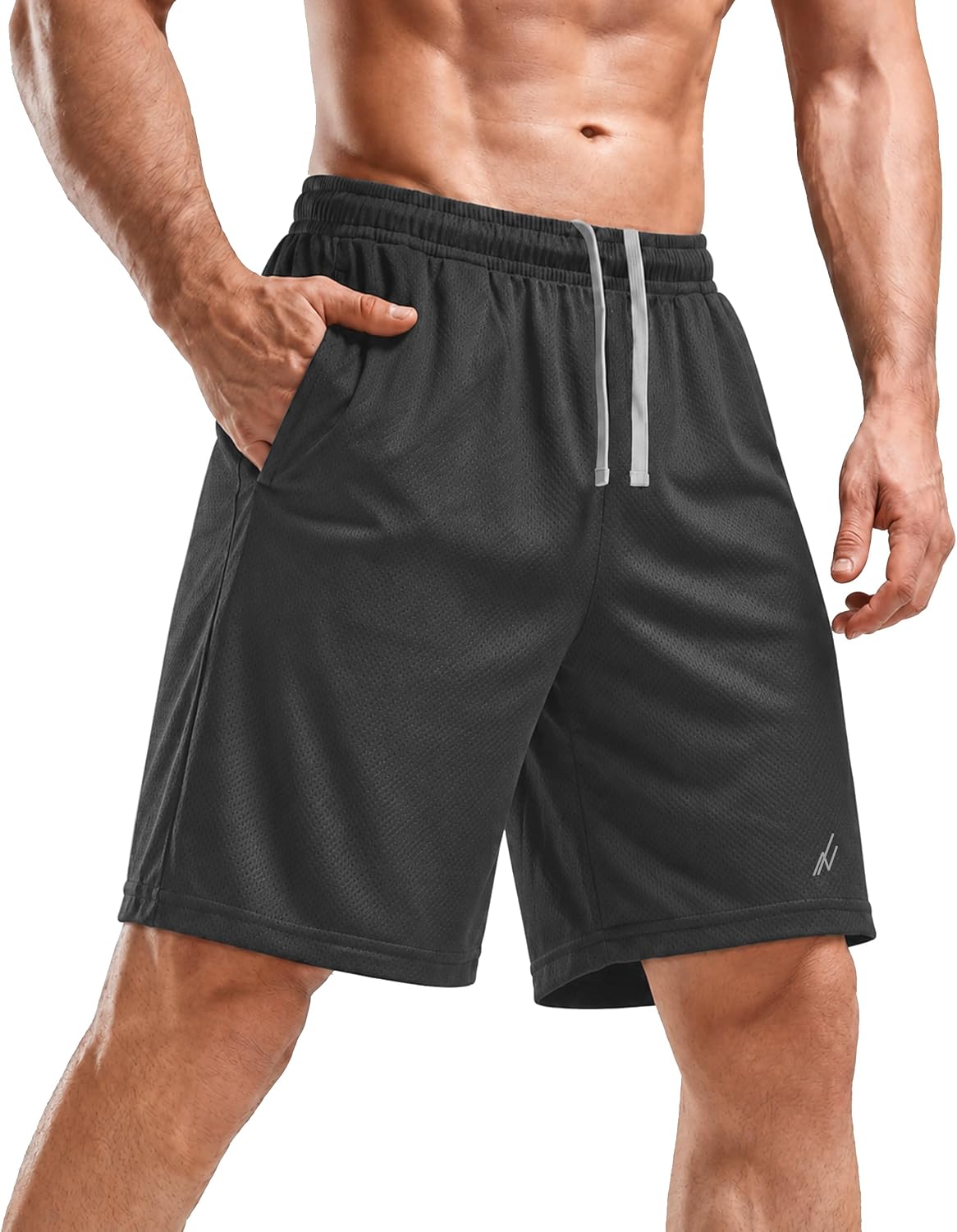 Detalle de NY Threads Pantaloncini Sportivi da Uomo – Asciugatura Rapida, Vestibilità Ampia e Leggeri