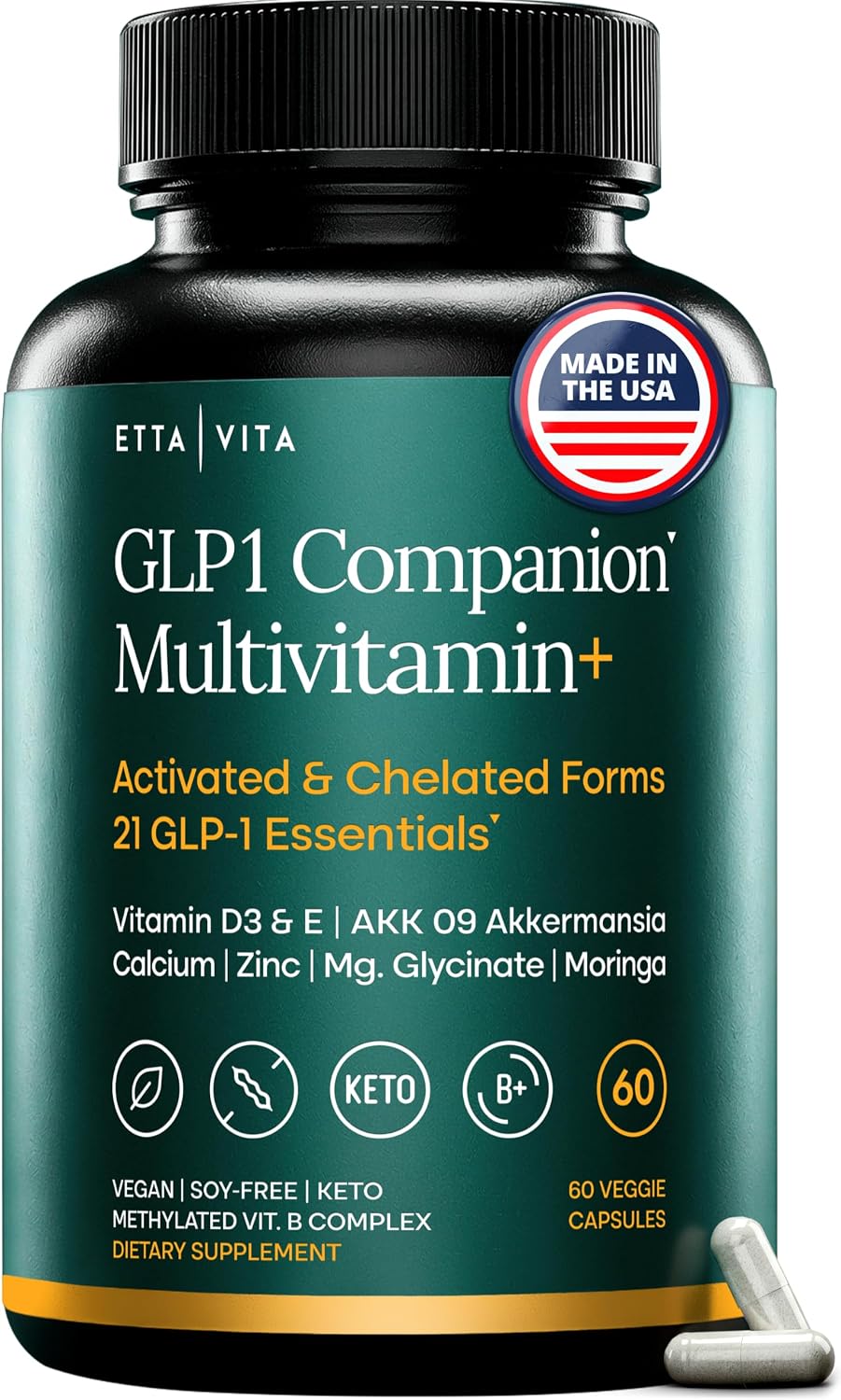 Detalle de GLP-1 Companion Multivitamin, 60-Count