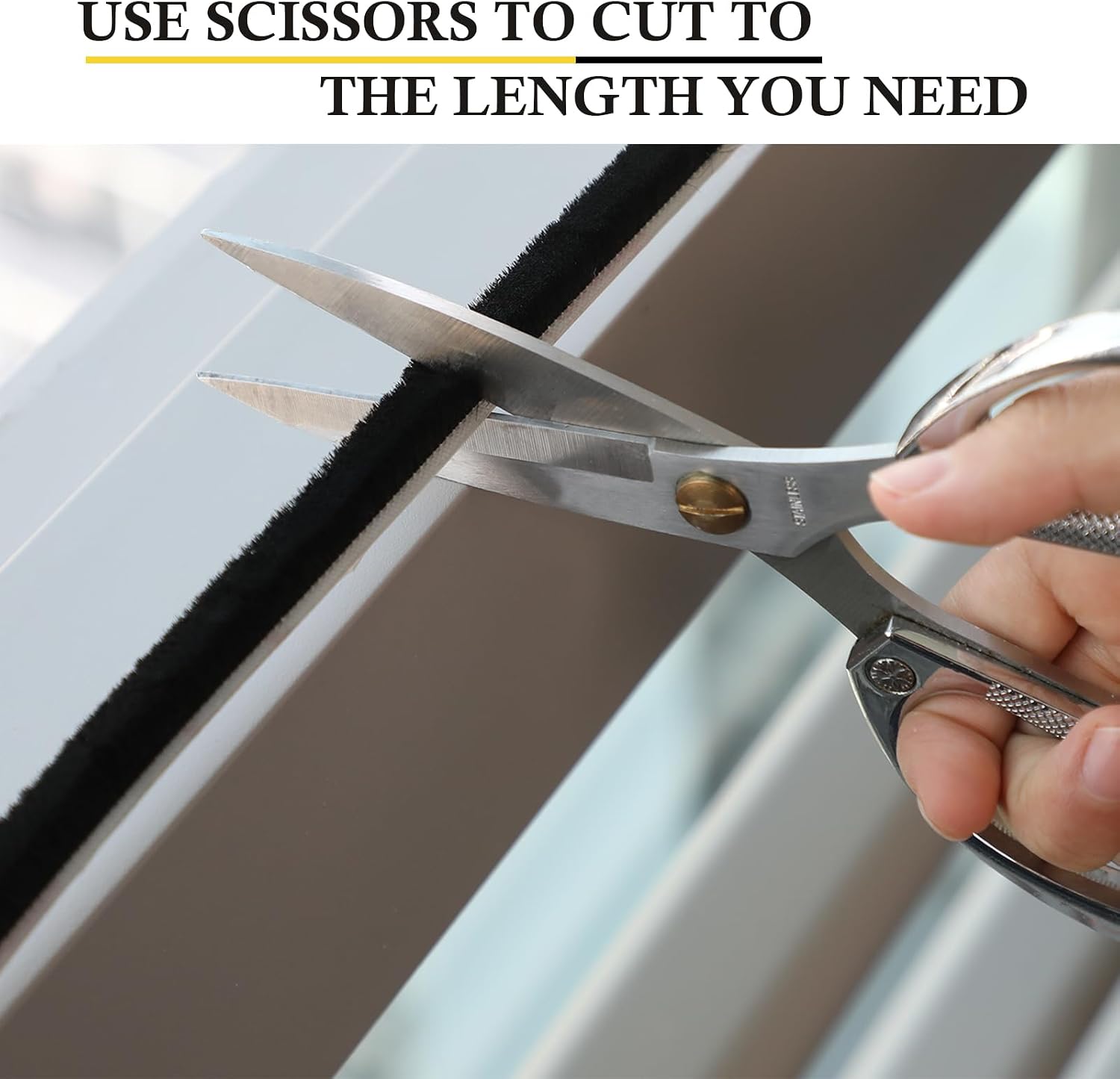 Detalle 2 de fowong Self-Adhesive Brush Seal 4.9 m for Doors and Windows ๐ช