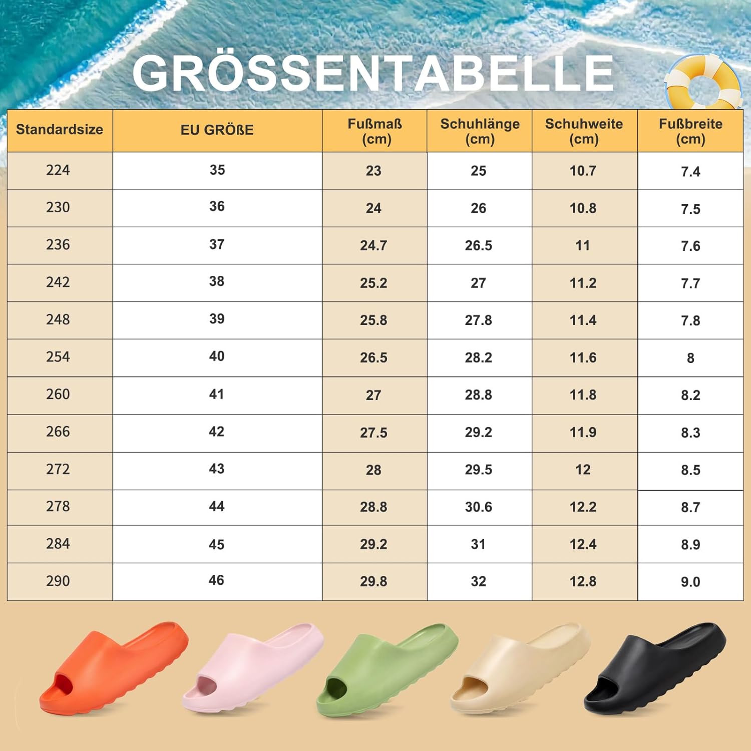 Thumbnail 6 de Jesindr Cozy Slides Original Unisex: ciabatte da bagno antiscivolo in EVA, 180 g di leggerezza e suola da 3,5 cm