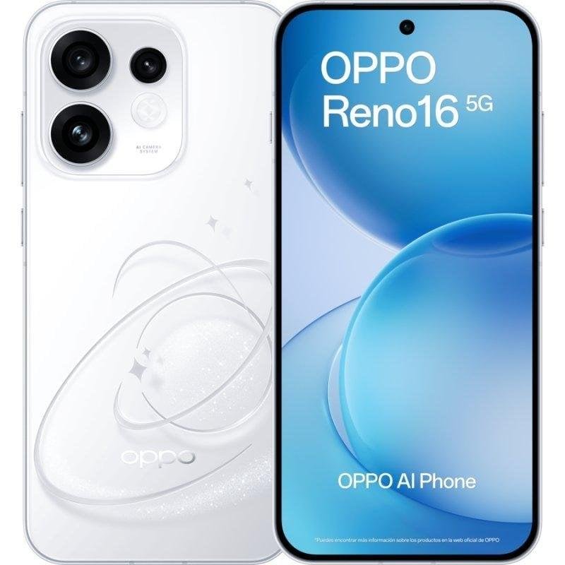 Thumbnail 3 de OPPO Reno16 5G 8GB/512GB: fotografía, autonomía y carga ultrarrápida en un diseño 6.32" blanco con Enco X3s