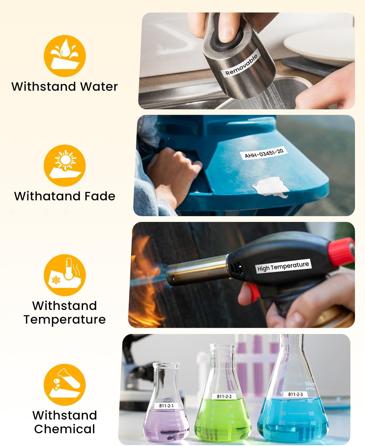 Thumbnail 3 de Upwinning 5er-Pack Etikettenband 9 mm x 7 m – kompatibel mit D1 LabelManager 160/210D/280/360D/420P/640CB, Weiß/Blau/Rot/Gelb/Grün