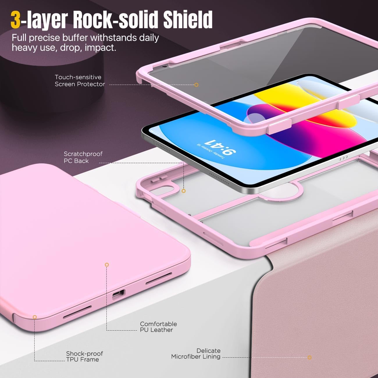 Thumbnail 2 de MoKo iPad case for iPad A16