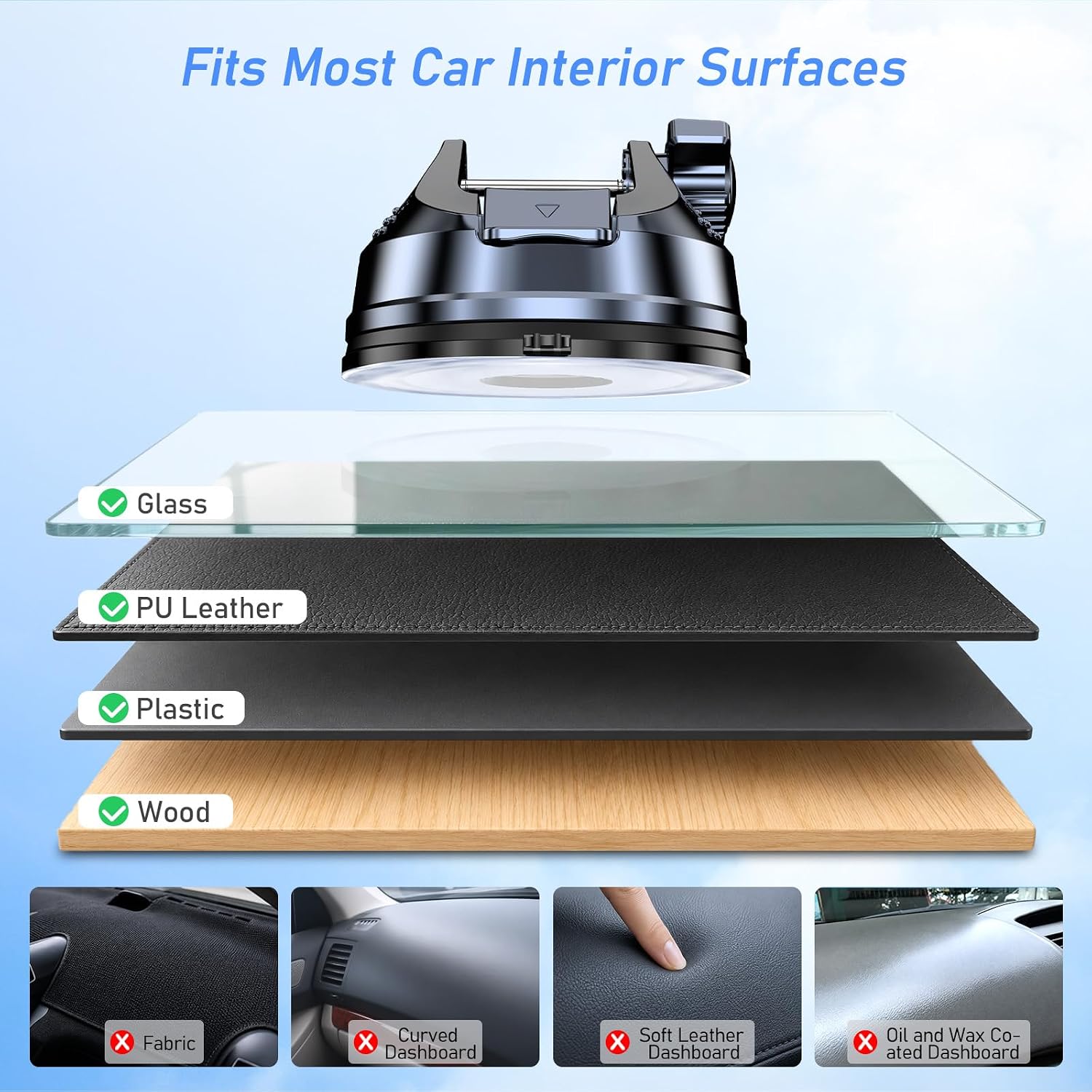 Thumbnail 4 de Blukar Car Phone Holder 360° rotation