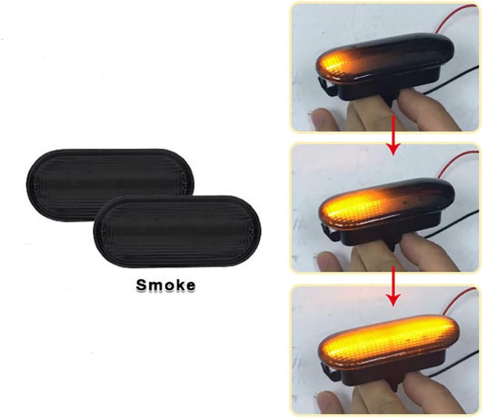 Detalle de AUTO-STYLE LED Side Indicators with Smoke Lenses and Sequential Running Light