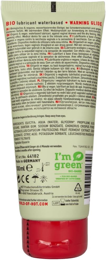 Detalle 2 de HOT BIO Lubrifiant chauffant Warming Glide 100ml