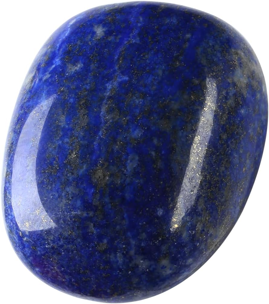 Detalle de QINJIEJIE 2pcs Lapis Lazuli Crystal Healing Crystals – 1.8–2" Natural Gemstones for Meditation & Stress Relief