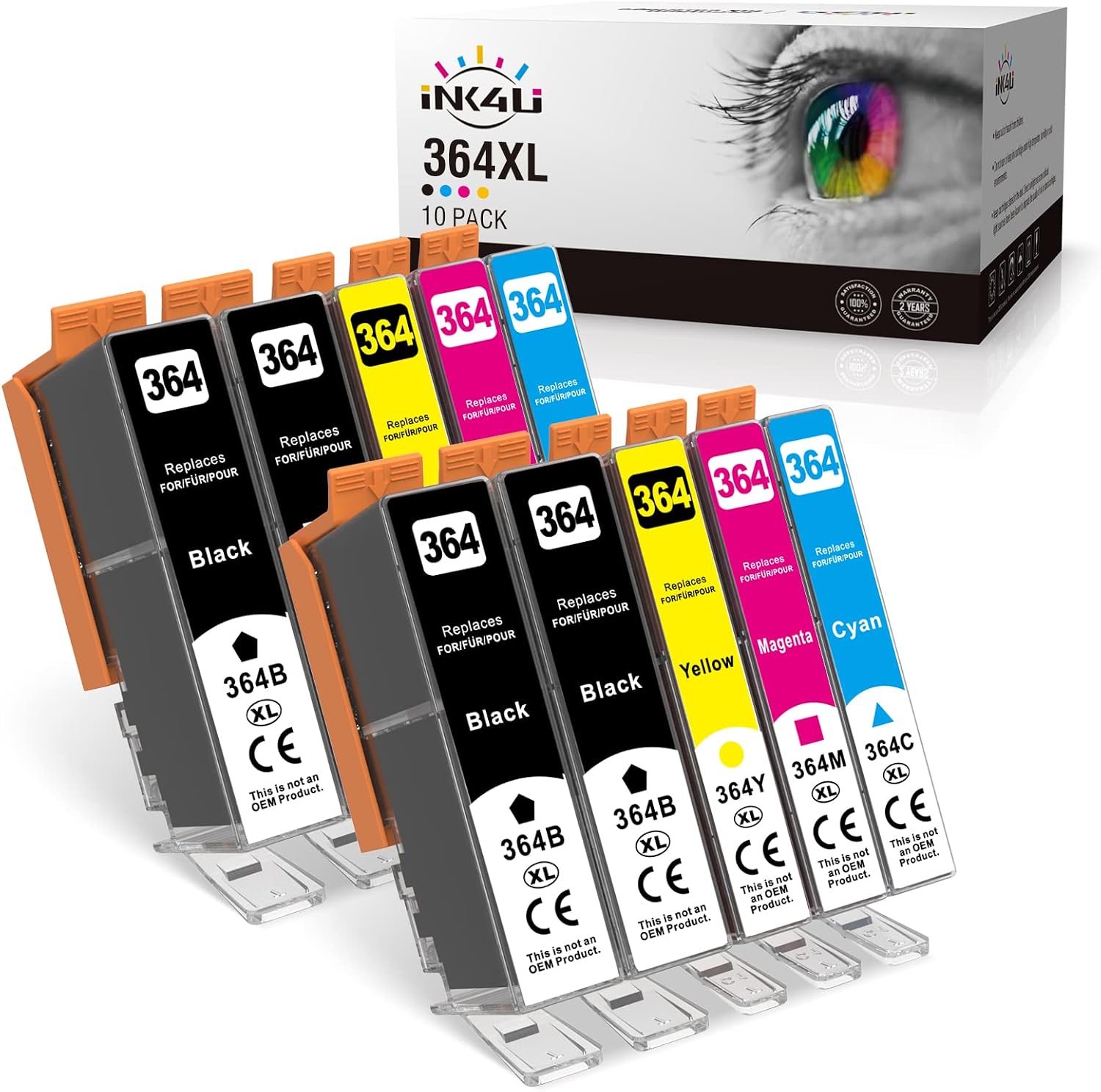 INK4U 364XL Druckerpatronen 10er-Pack