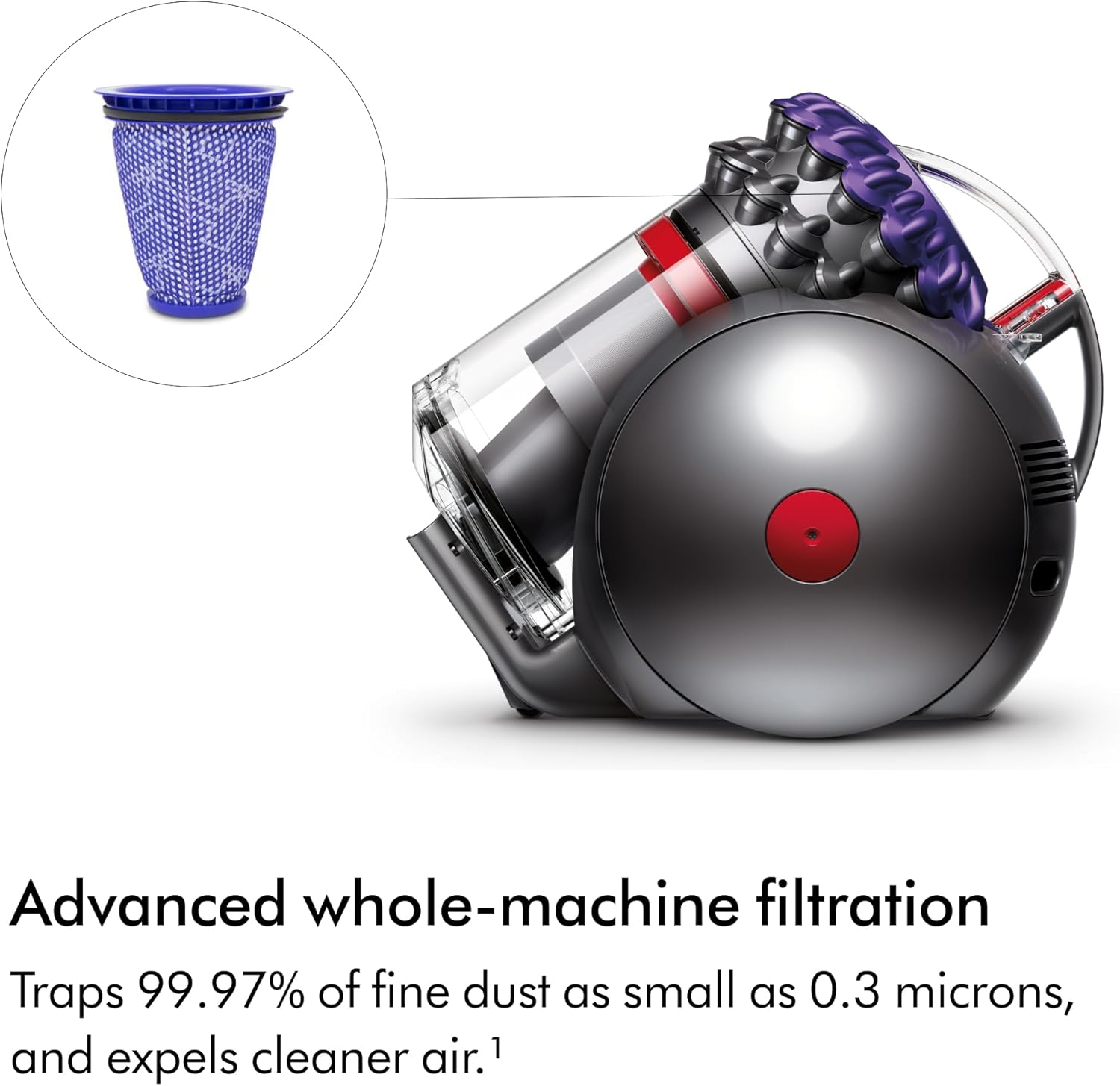 Thumbnail 2 de Dyson Big Ball Absolute 2: aspirapolvere a traino per pavimenti, con 19 cicloni e tecnologia Ball