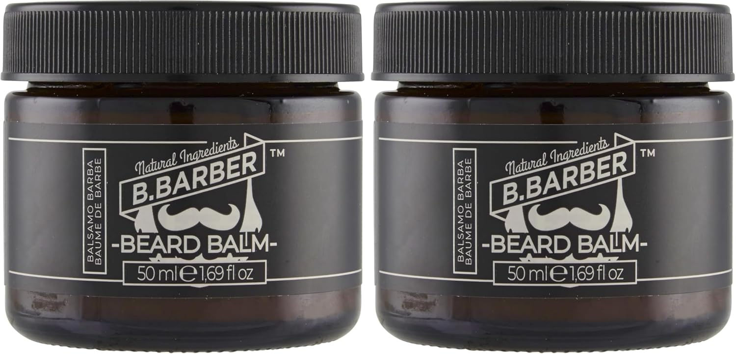 Detalle de B.BARBER Balsamo Barba Naturale Dermatologicamente Testato – 50 ml, Giallo