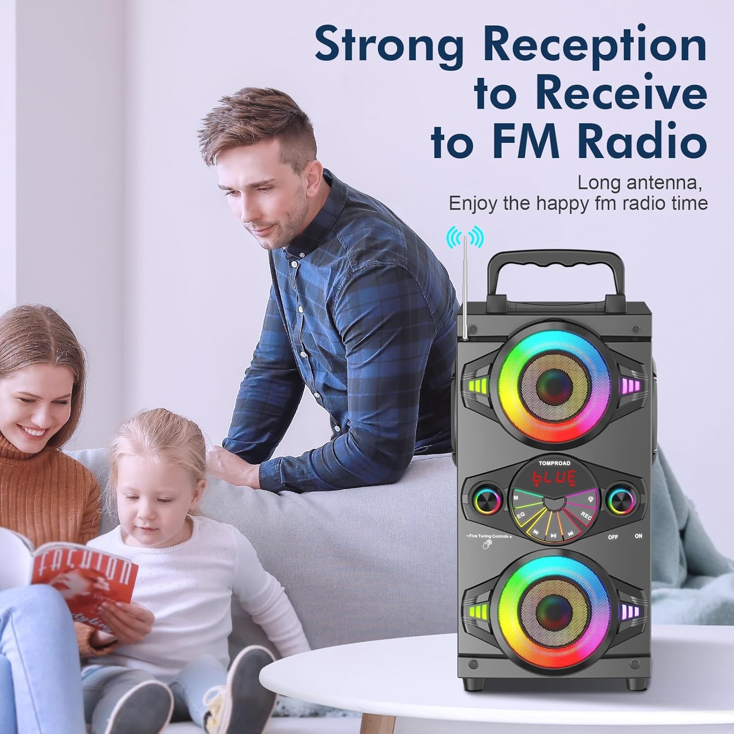 Thumbnail 4 de Portable Bluetooth Speakers 60W Powerful Party Boombox