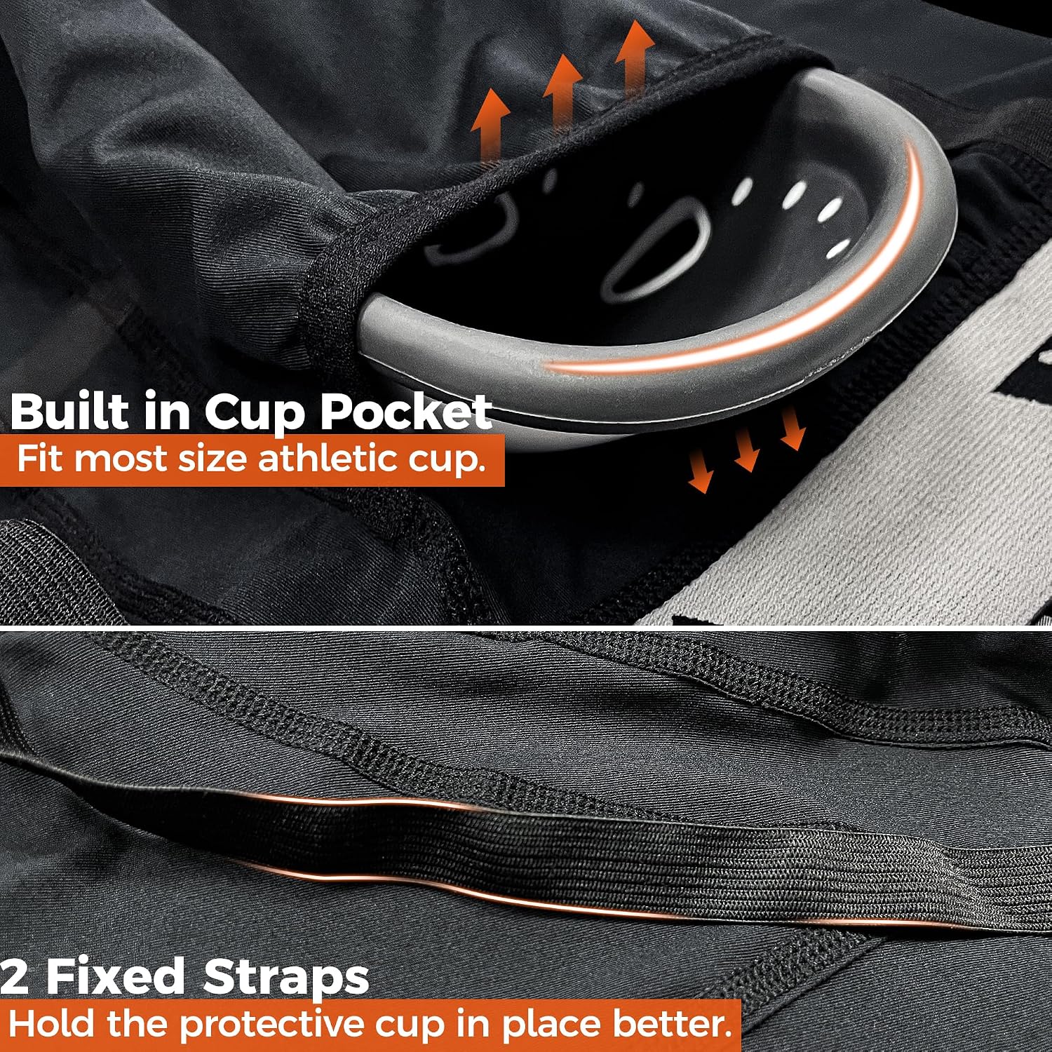 Thumbnail 4 de COOLOMG Men's Compression Shorts with Cup