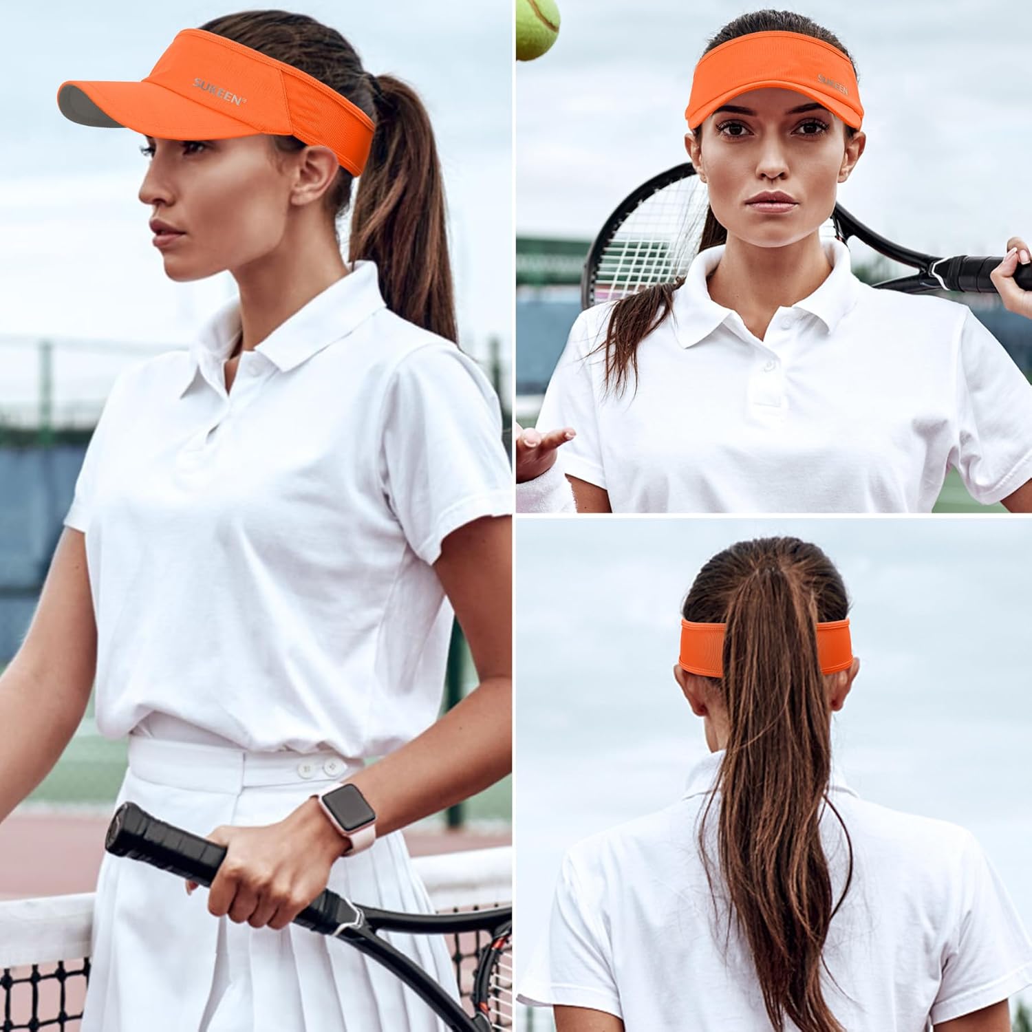 Thumbnail 5 de Sukeen Sun Visor Hat (UPF 50+ UV) – running, golf and sports cap with cooling elastic visor
