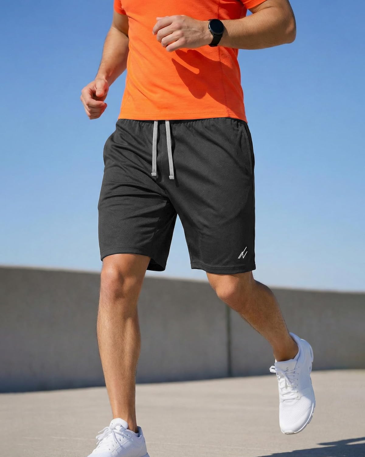 Detalle de NY Threads Pantaloncini Sportivi da Uomo – Asciugatura Rapida, Vestibilità Ampia e Leggeri