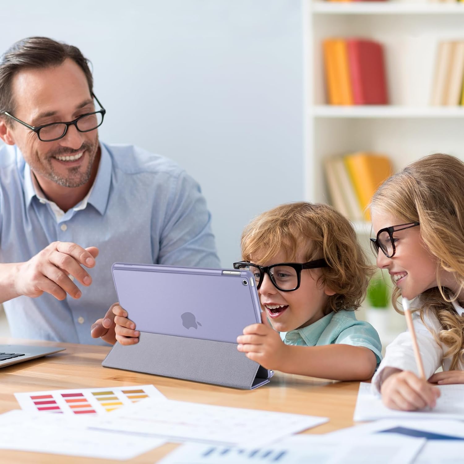Detalle de ProCase Hülle für iPad 9./8./7. Generation 10,2 Zoll (2021/2020/2019) – Helllila